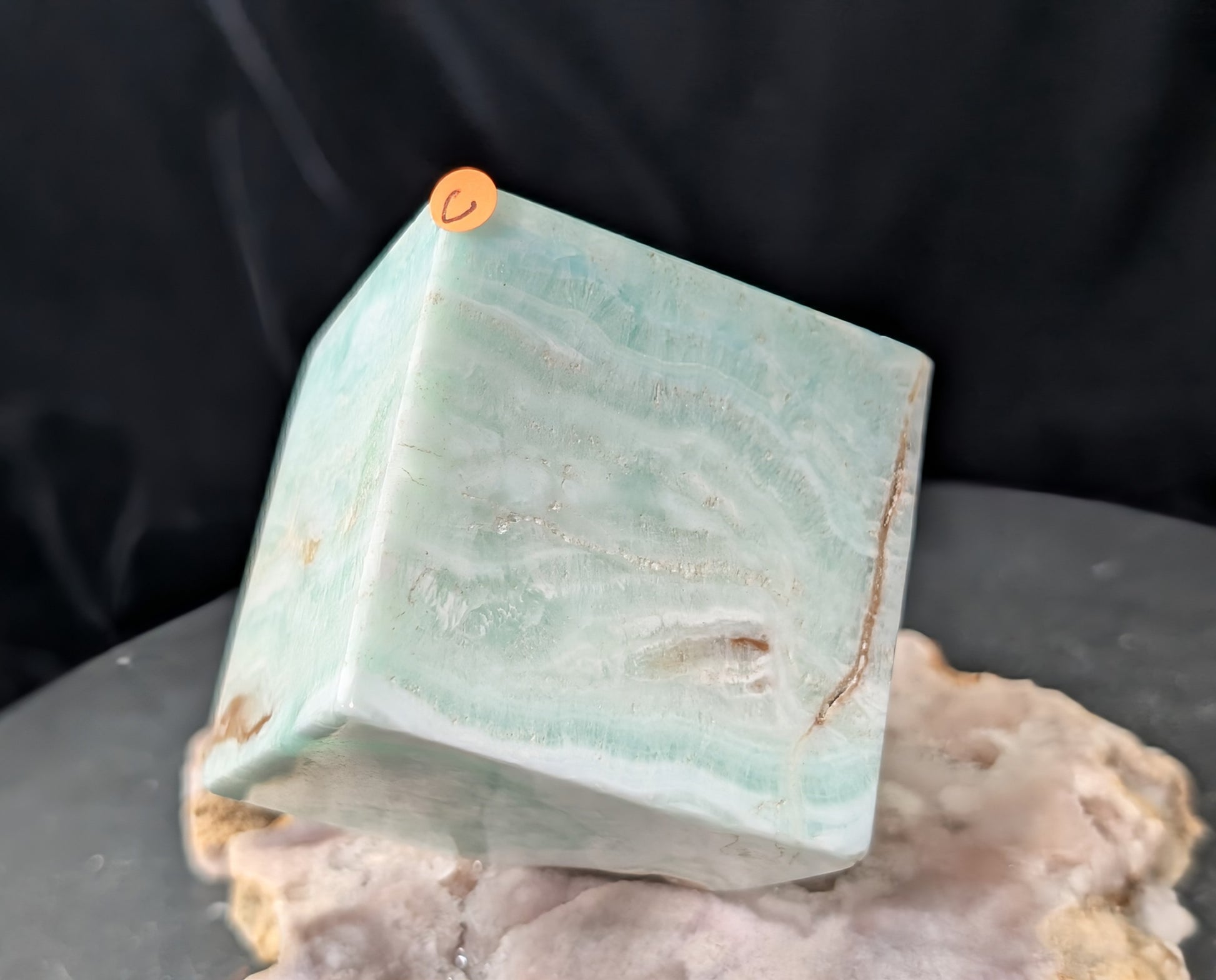 Caribbean Calcite Floating Cube