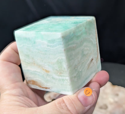 Caribbean Calcite Floating Cube