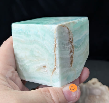 Caribbean Calcite Floating Cube