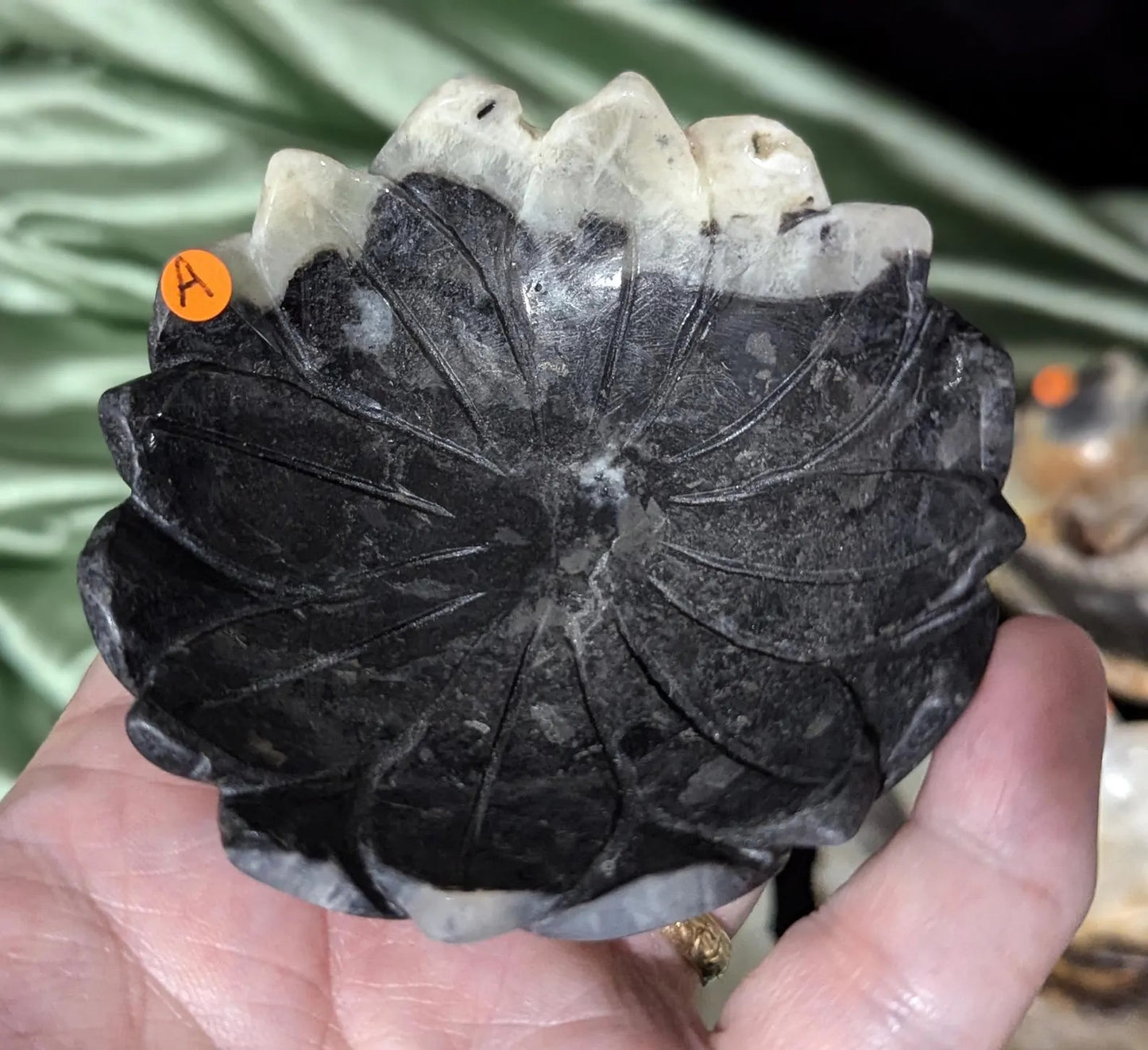 Caribbean Calcite Lotus Bowl