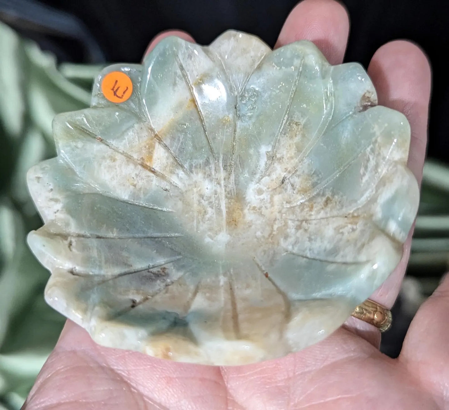 Caribbean Calcite Lotus Bowl