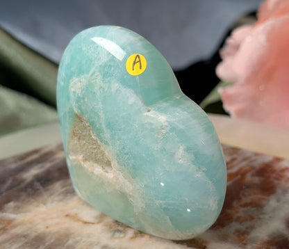 Caribbean Calcite Puffy Heart
