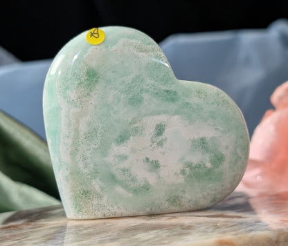 Caribbean Calcite Puffy Heart