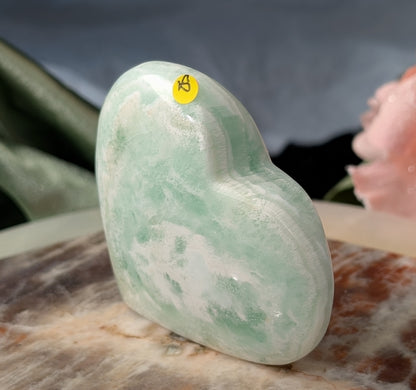 Caribbean Calcite Puffy Heart