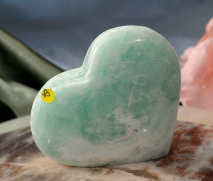 Caribbean Calcite Puffy Heart