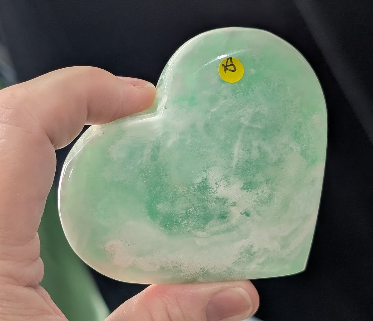 Caribbean Calcite Puffy Heart