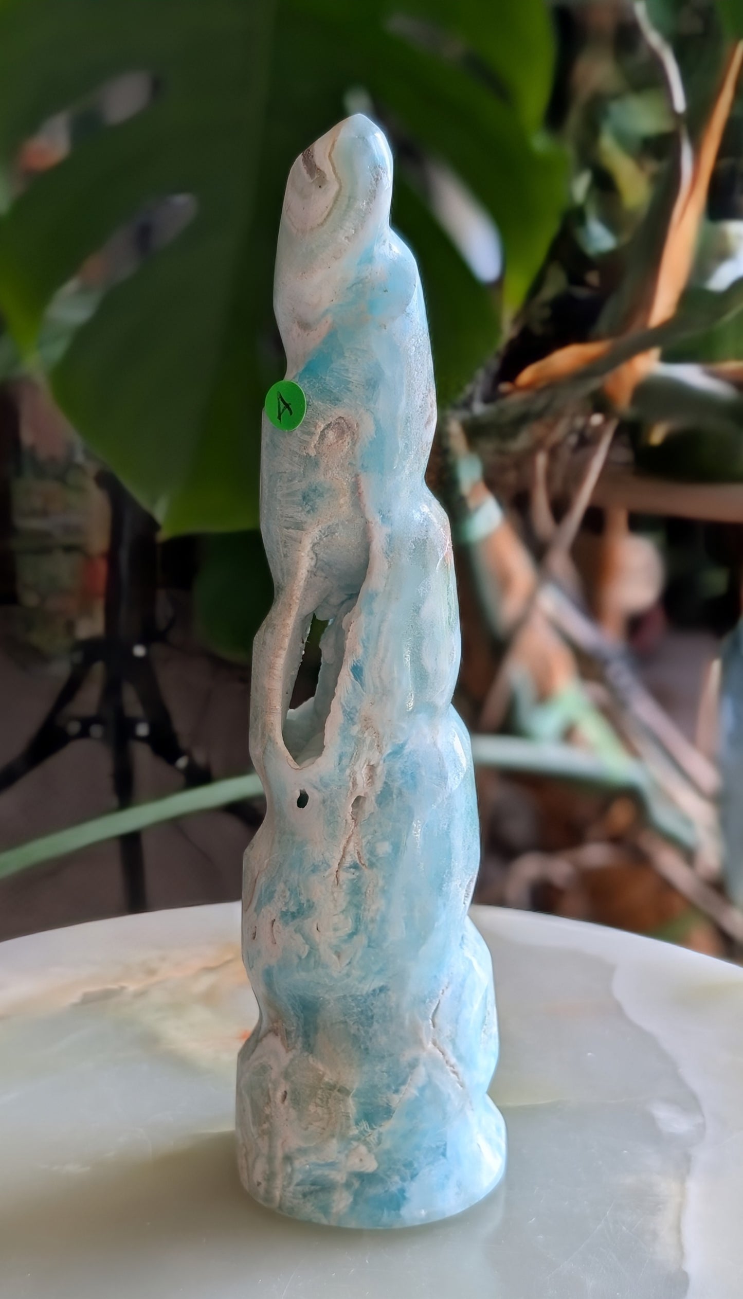 Caribbean Calcite Unicorn Horn 1A1