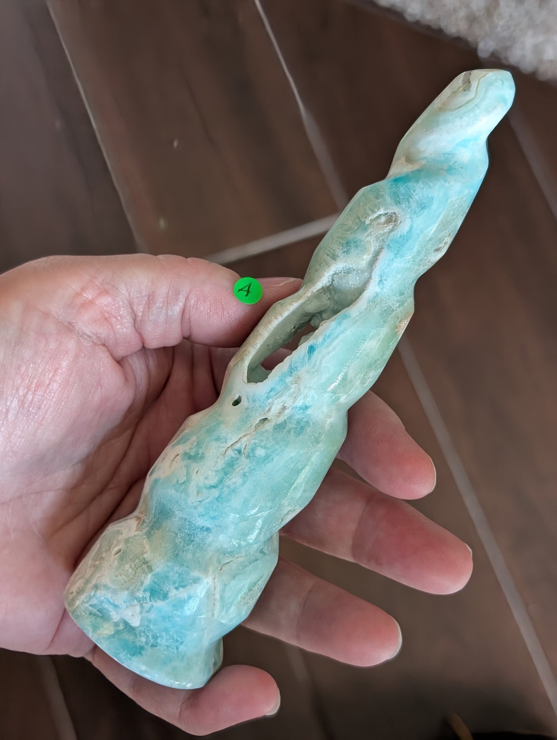 Caribbean Calcite Unicorn Horn 1a2