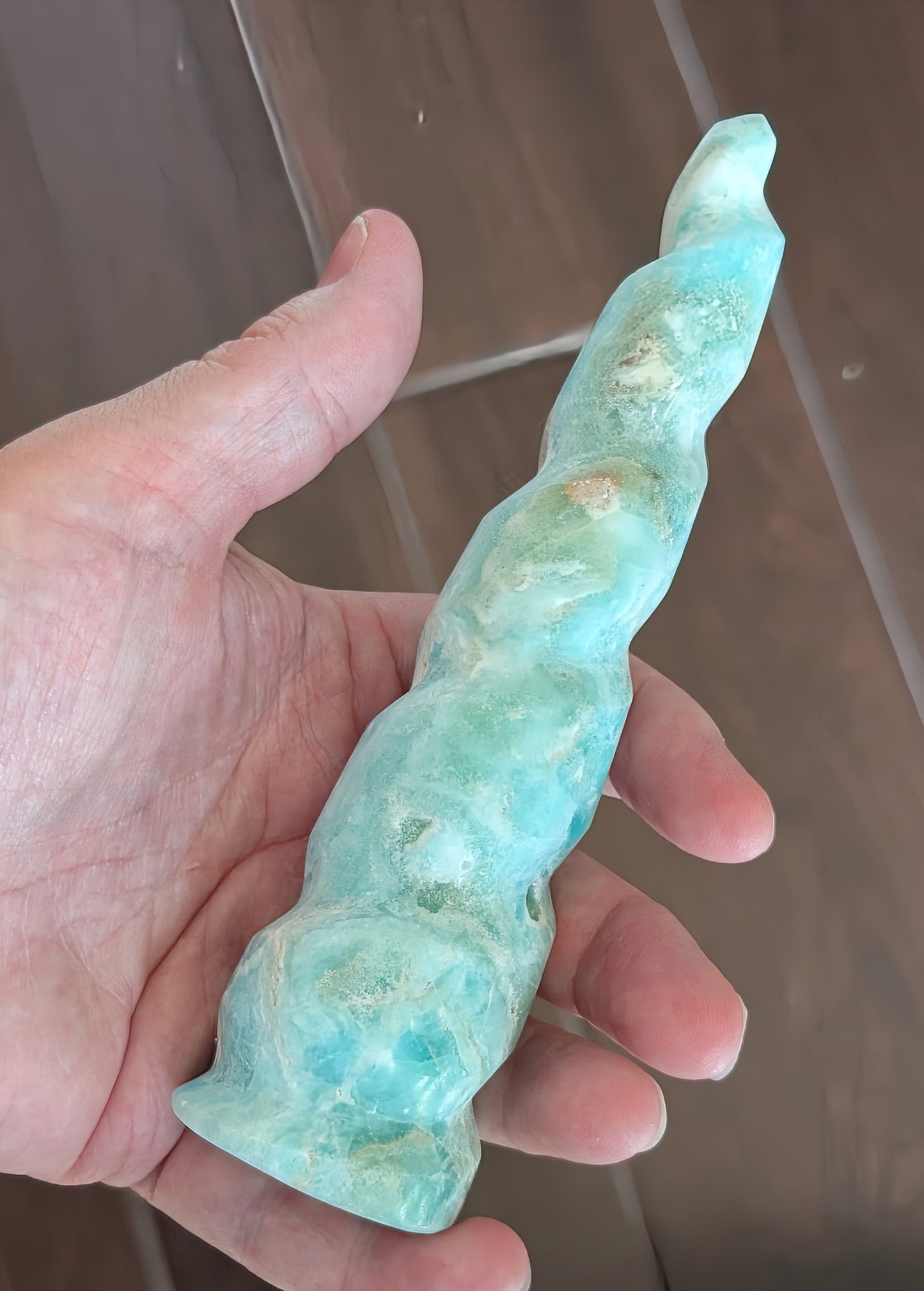 Caribbean Calcite Unicorn Horn 1A3