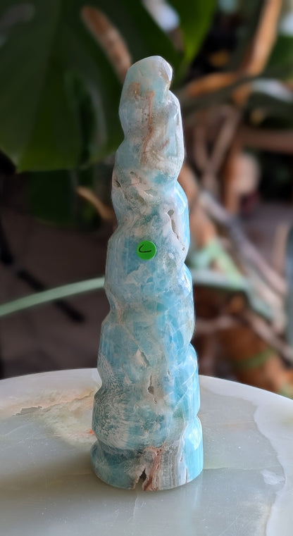 Caribbean Calcite Unicorn Horn 1C1