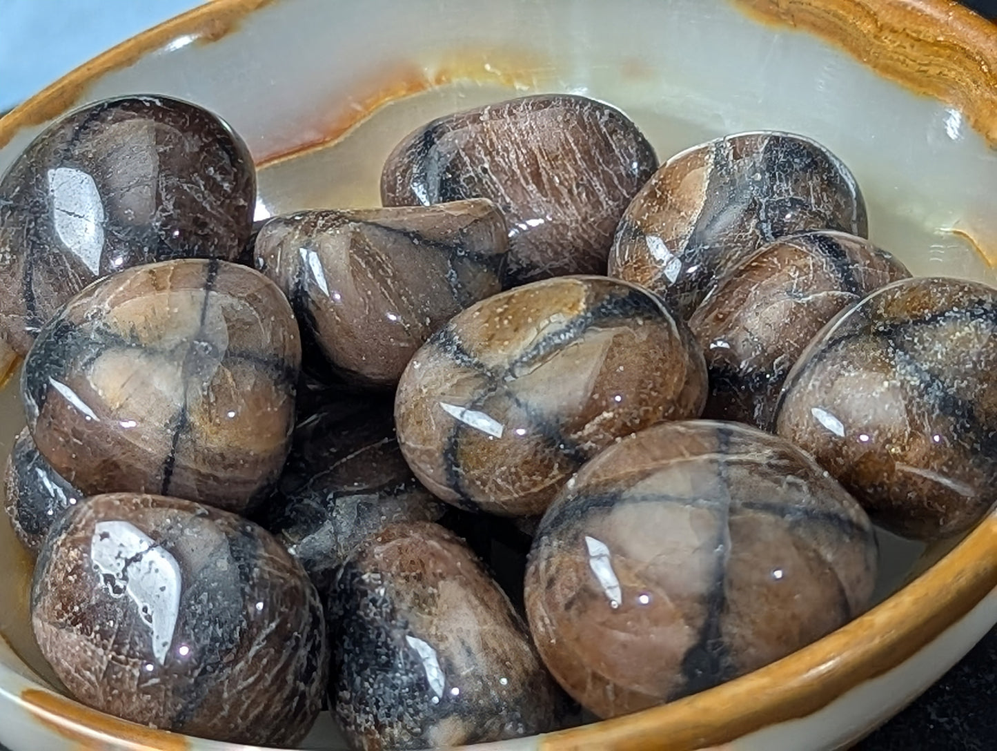 Chiastolite Tumbles