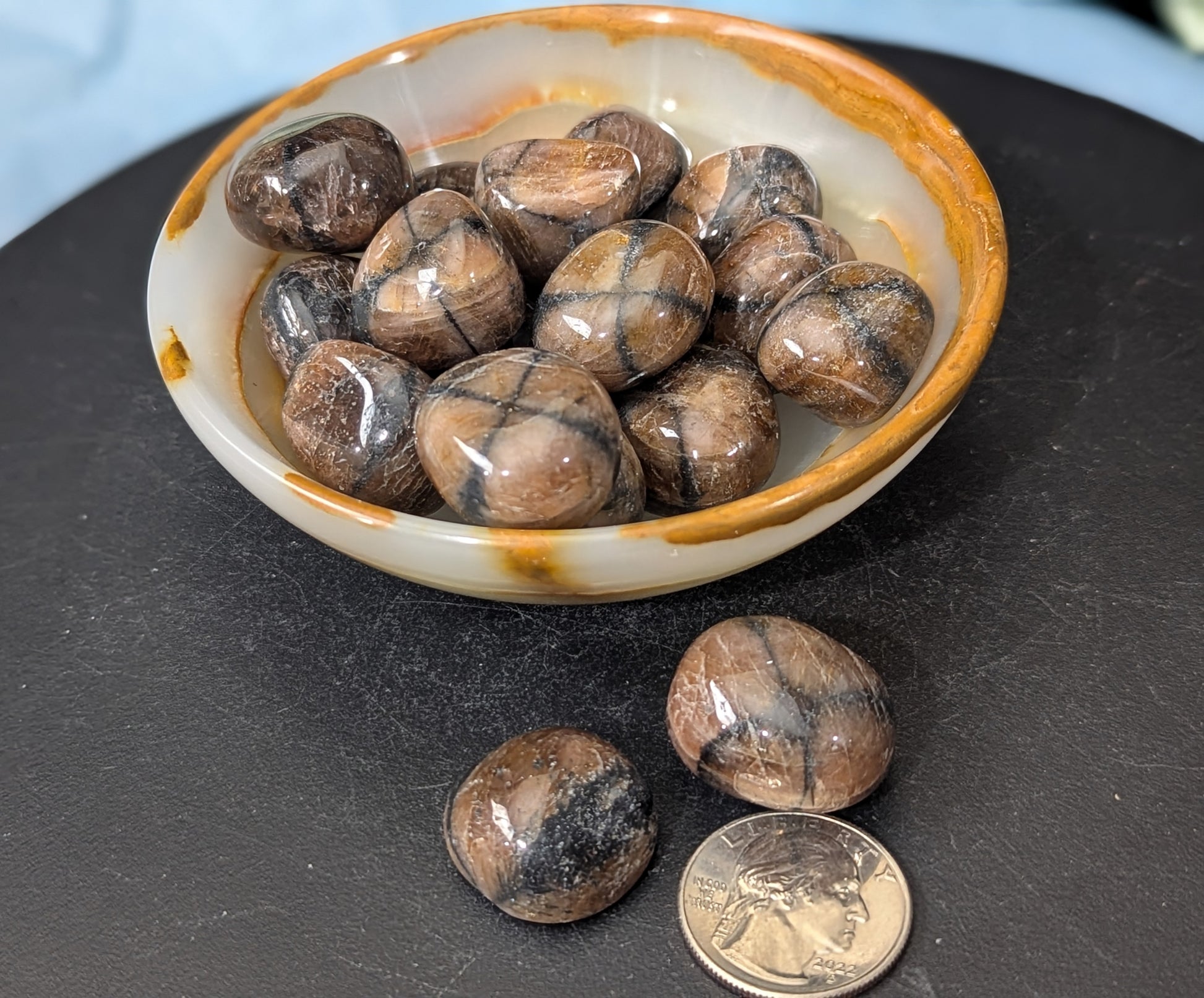 Chiastolite Tumbles