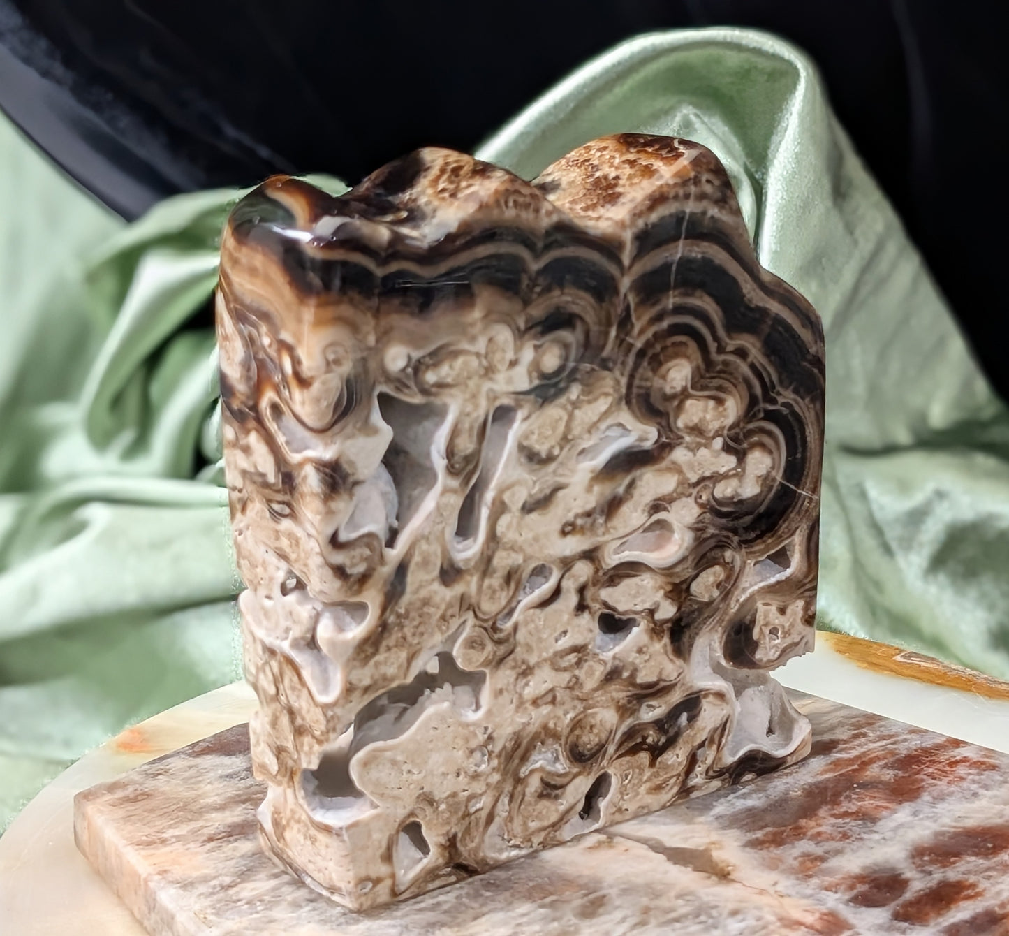 Chocolate Calcite Freeform
