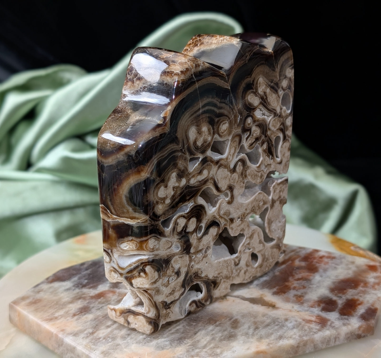 Chocolate Calcite Freeform