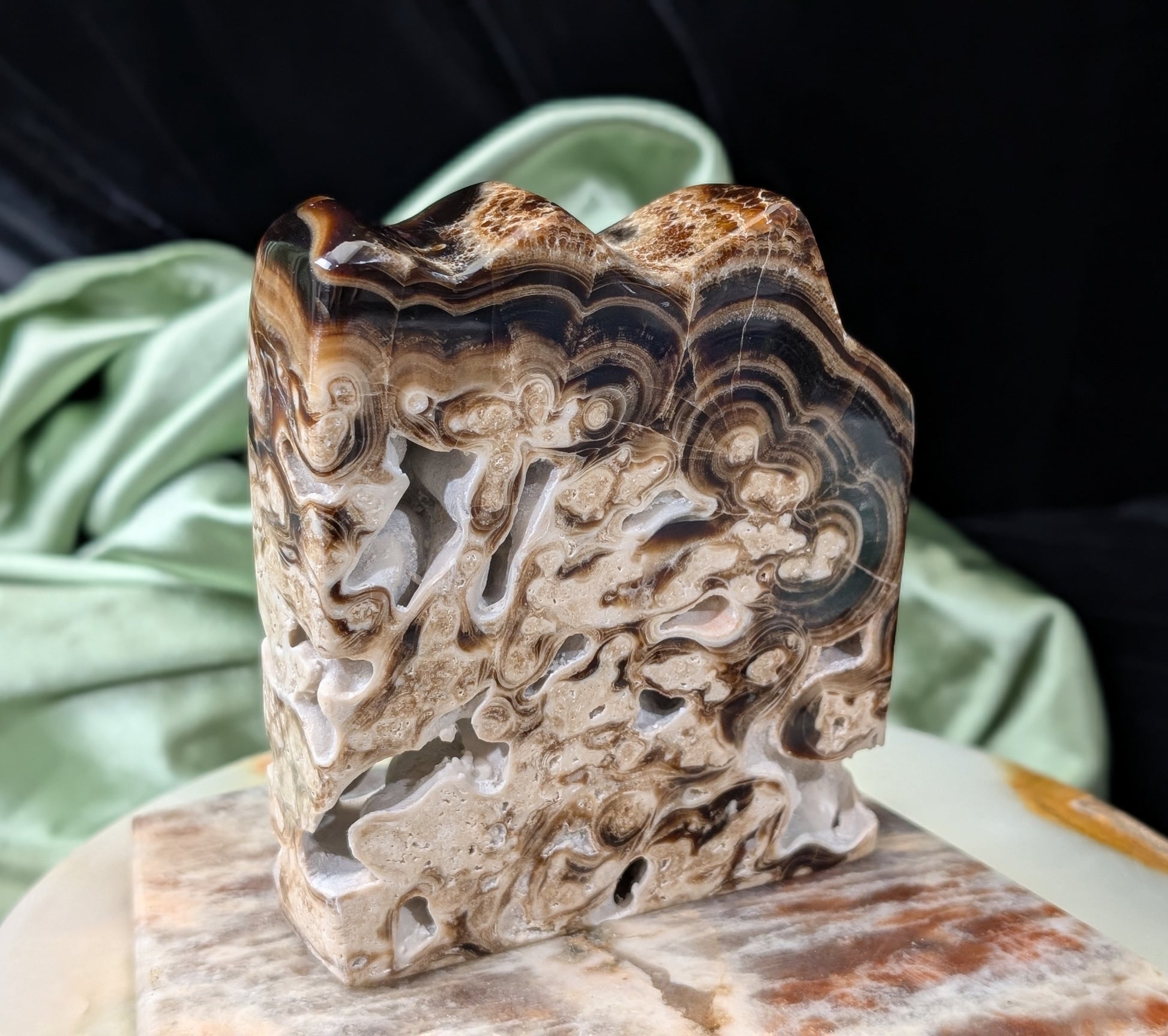 Chocolate Calcite Freeform