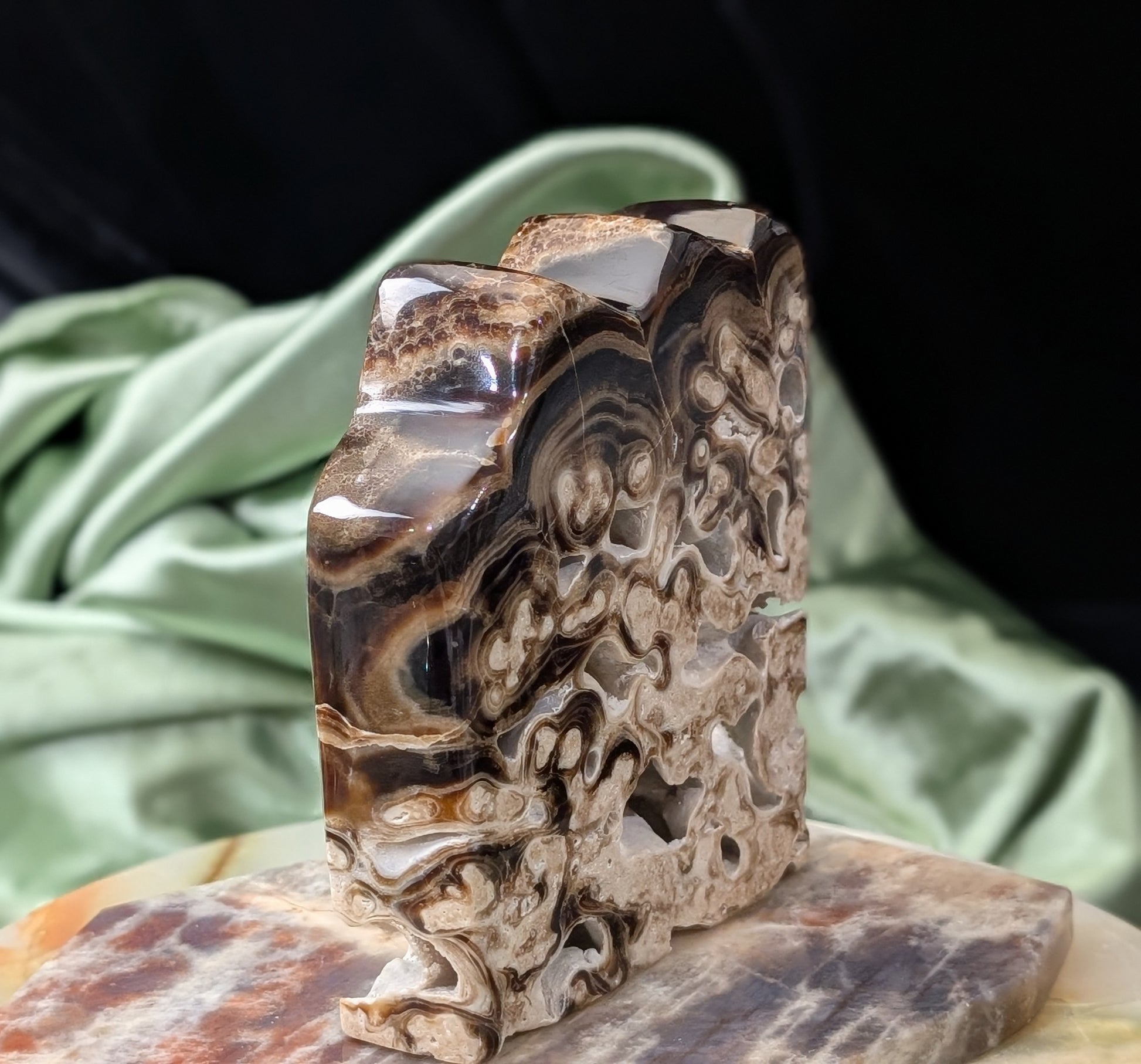 Chocolate Calcite Freeform