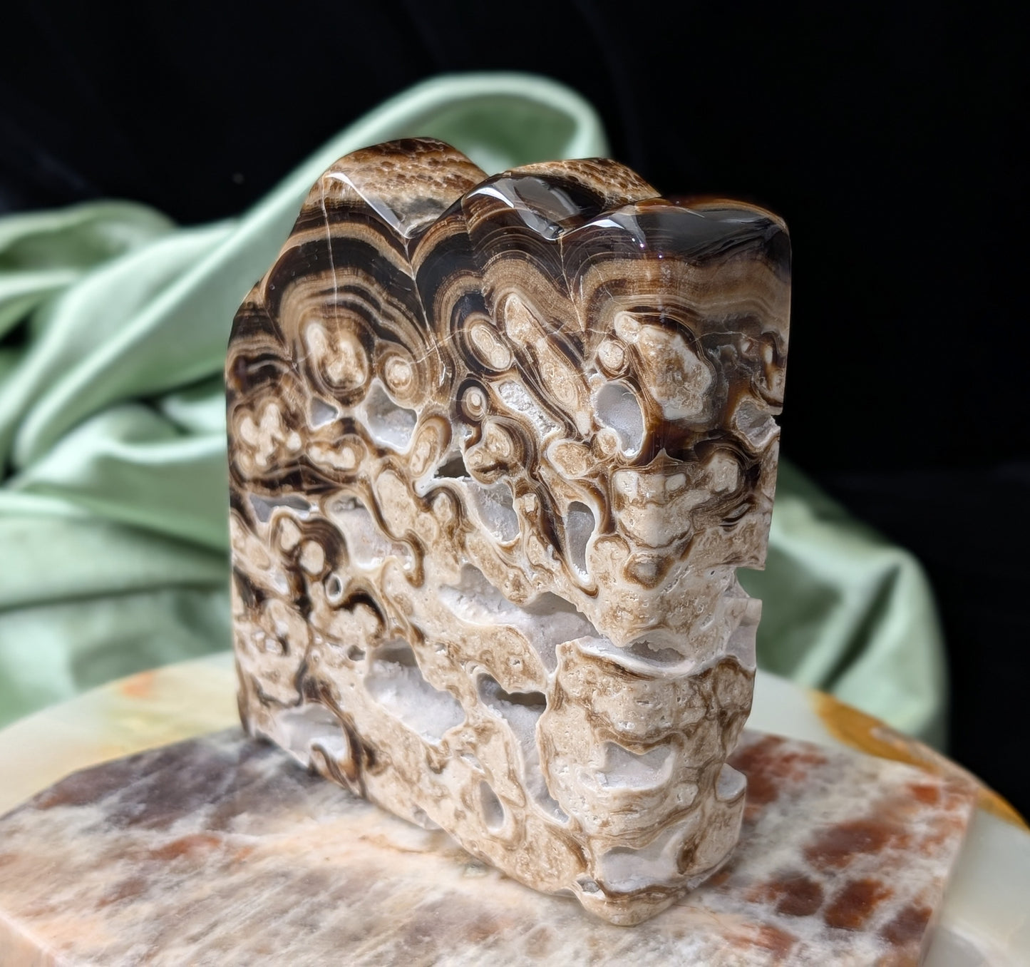 Chocolate Calcite Freeform