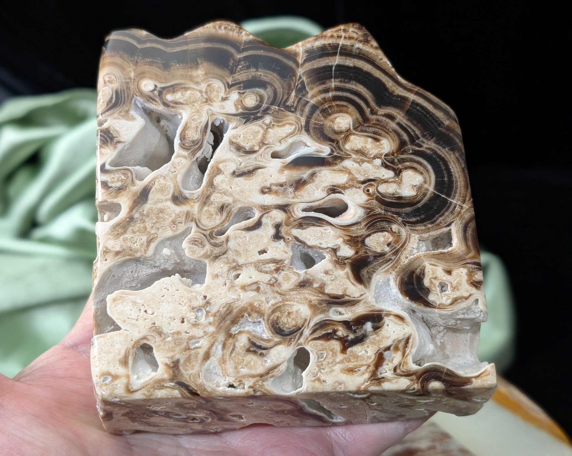 Chocolate Calcite Freeform