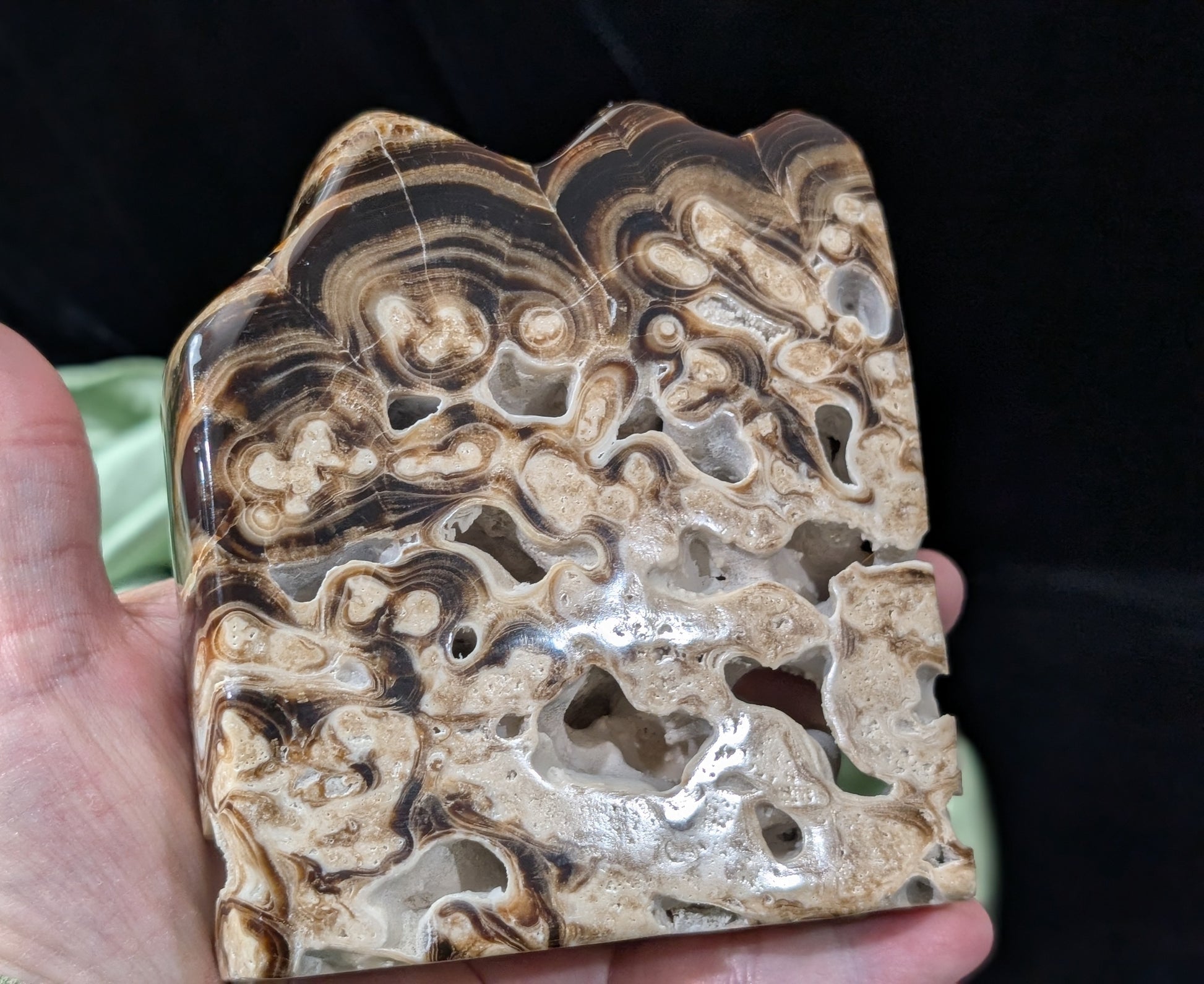 Chocolate Calcite Freeform