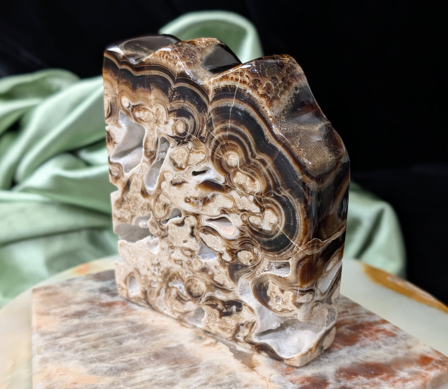 Chocolate Calcite Freeform