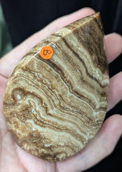 Chocolate Calcite Freeform Flame 1B3