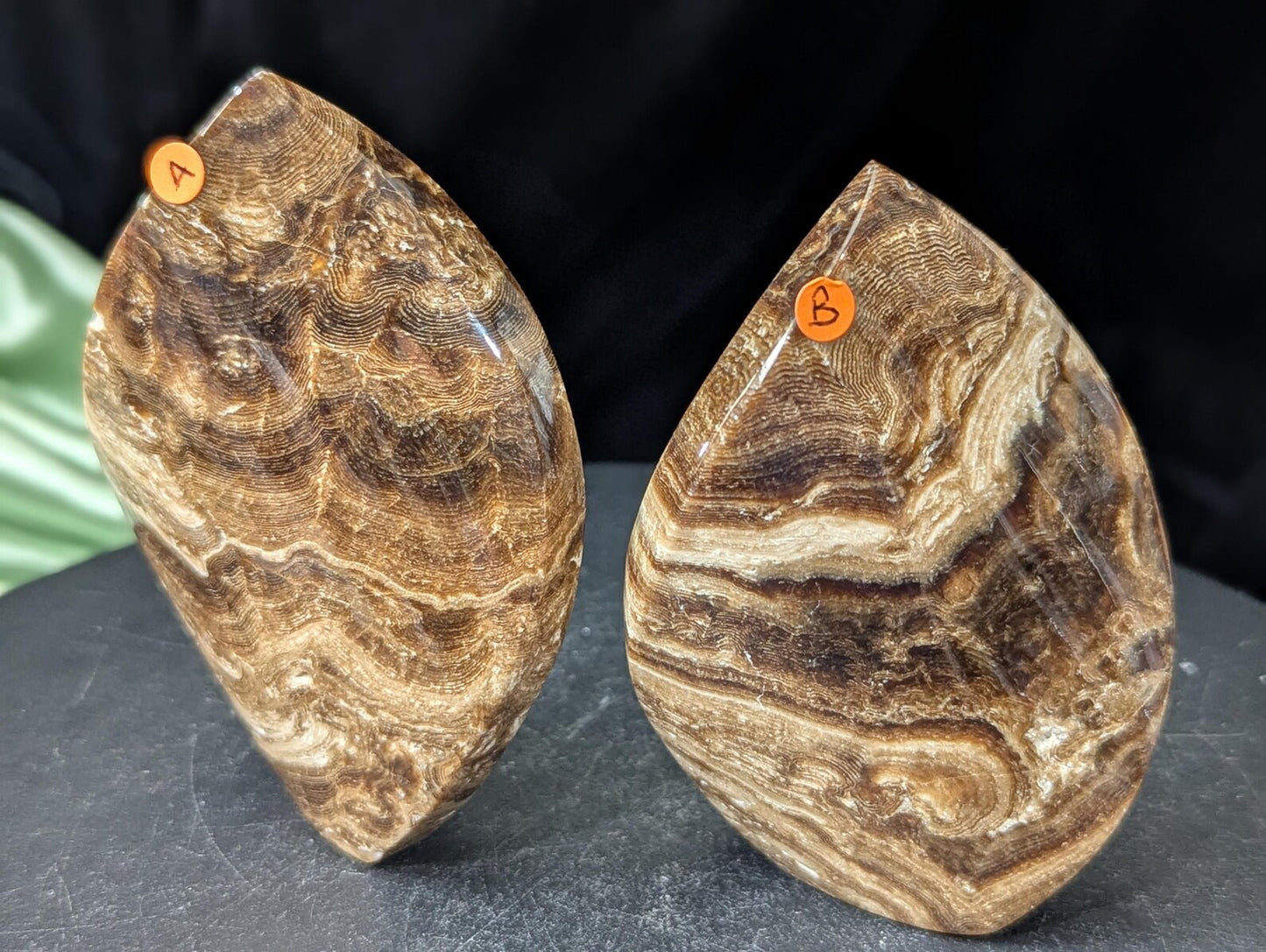 Chocolate Calcite Freeform Flames