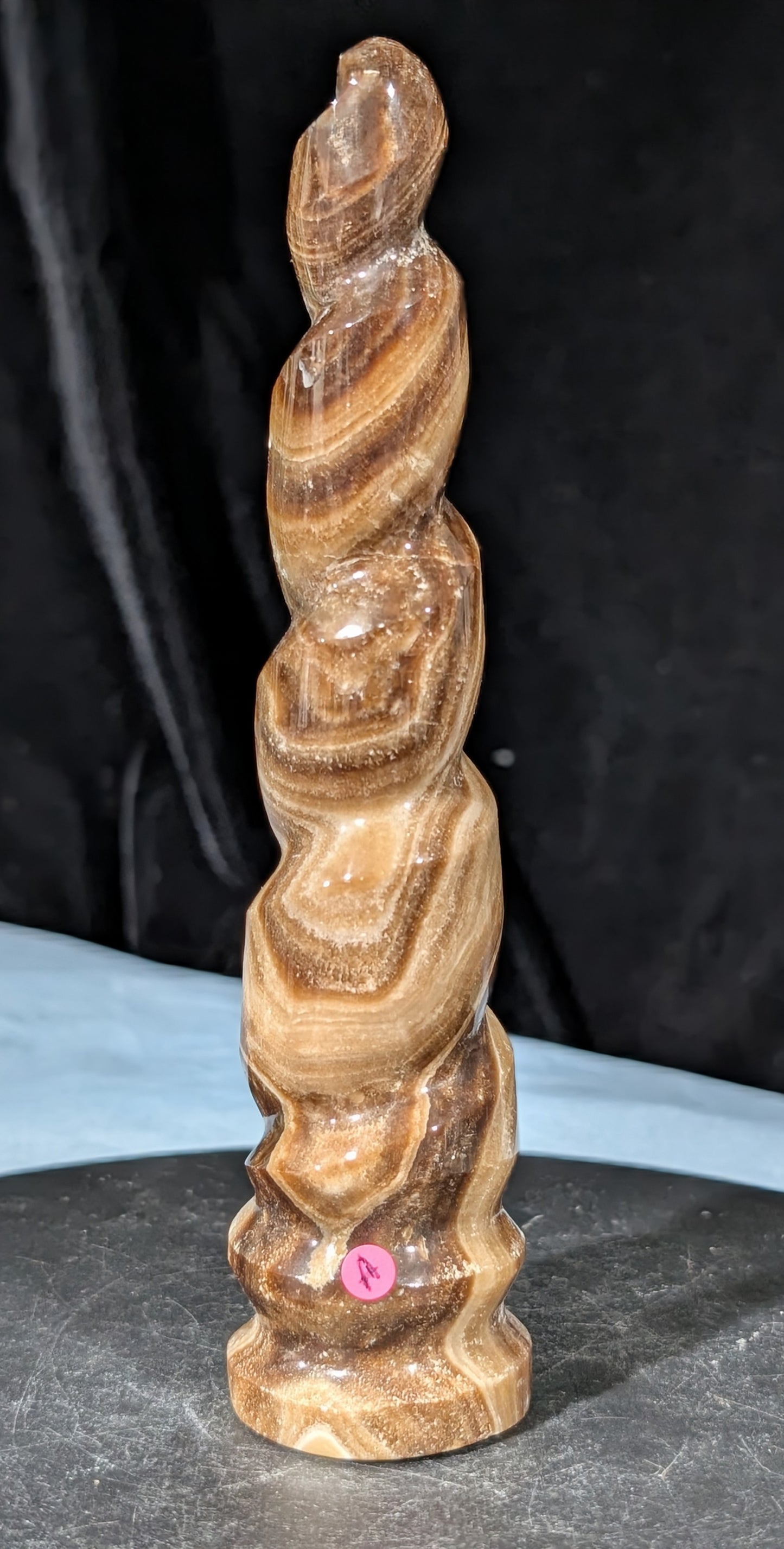 Chocolate Calcite Unicorn Horn