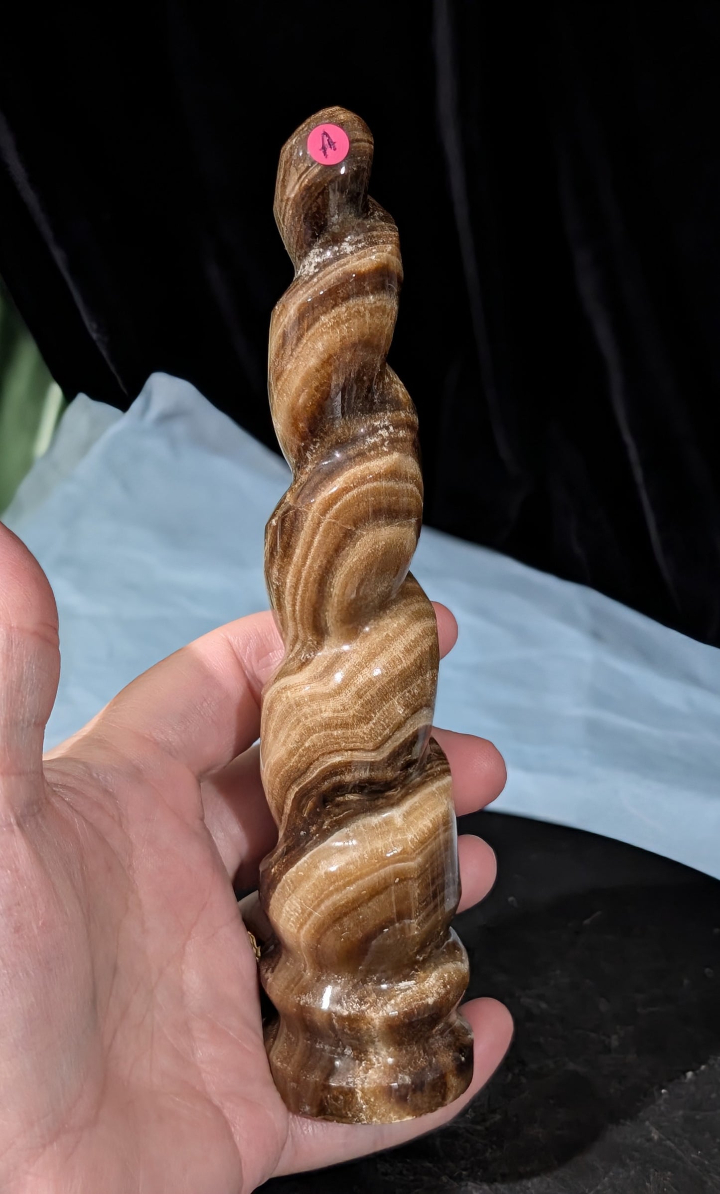 Chocolate Calcite Unicorn Horn