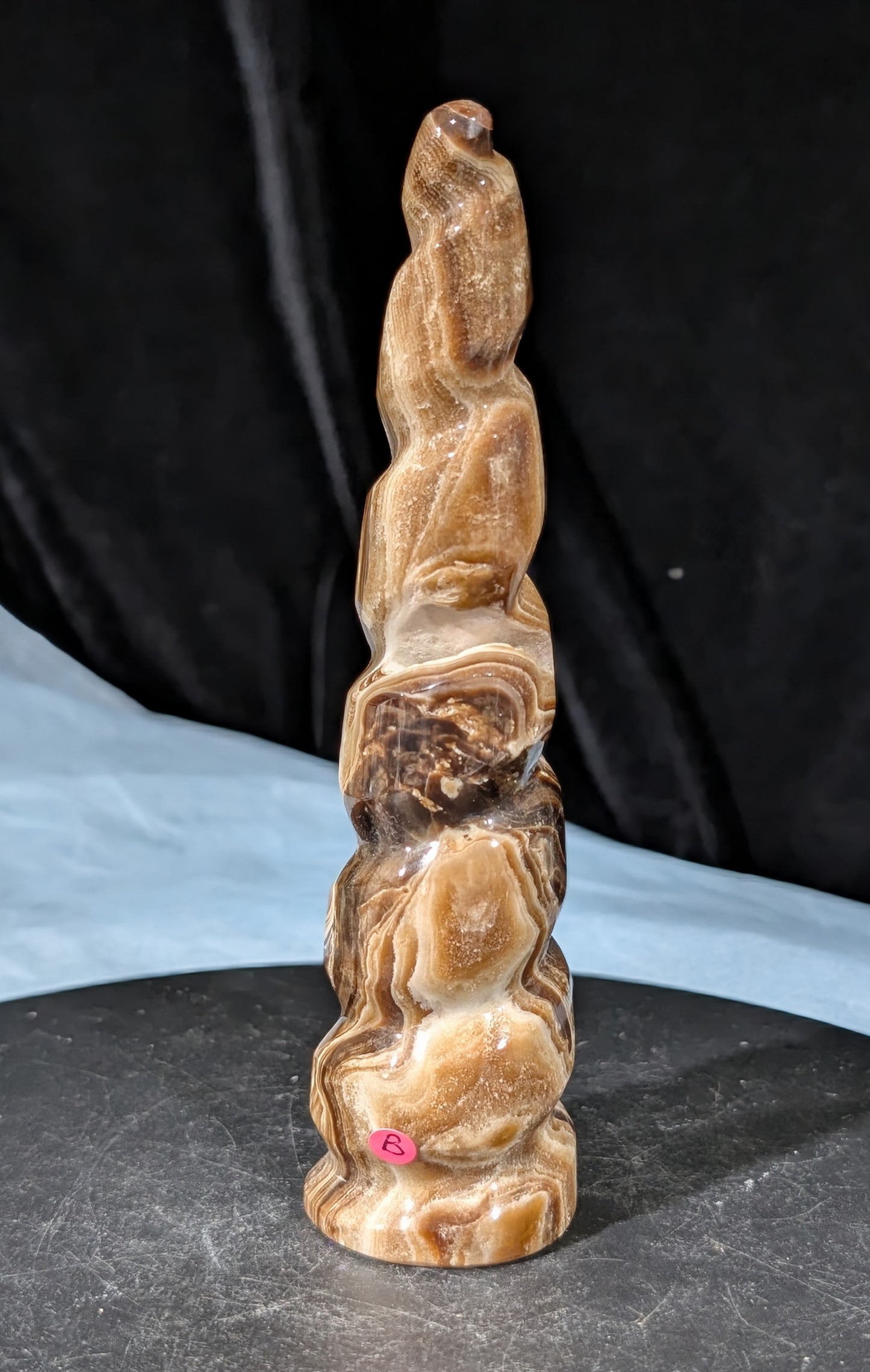 Chocolate Calcite Unicorn Horn