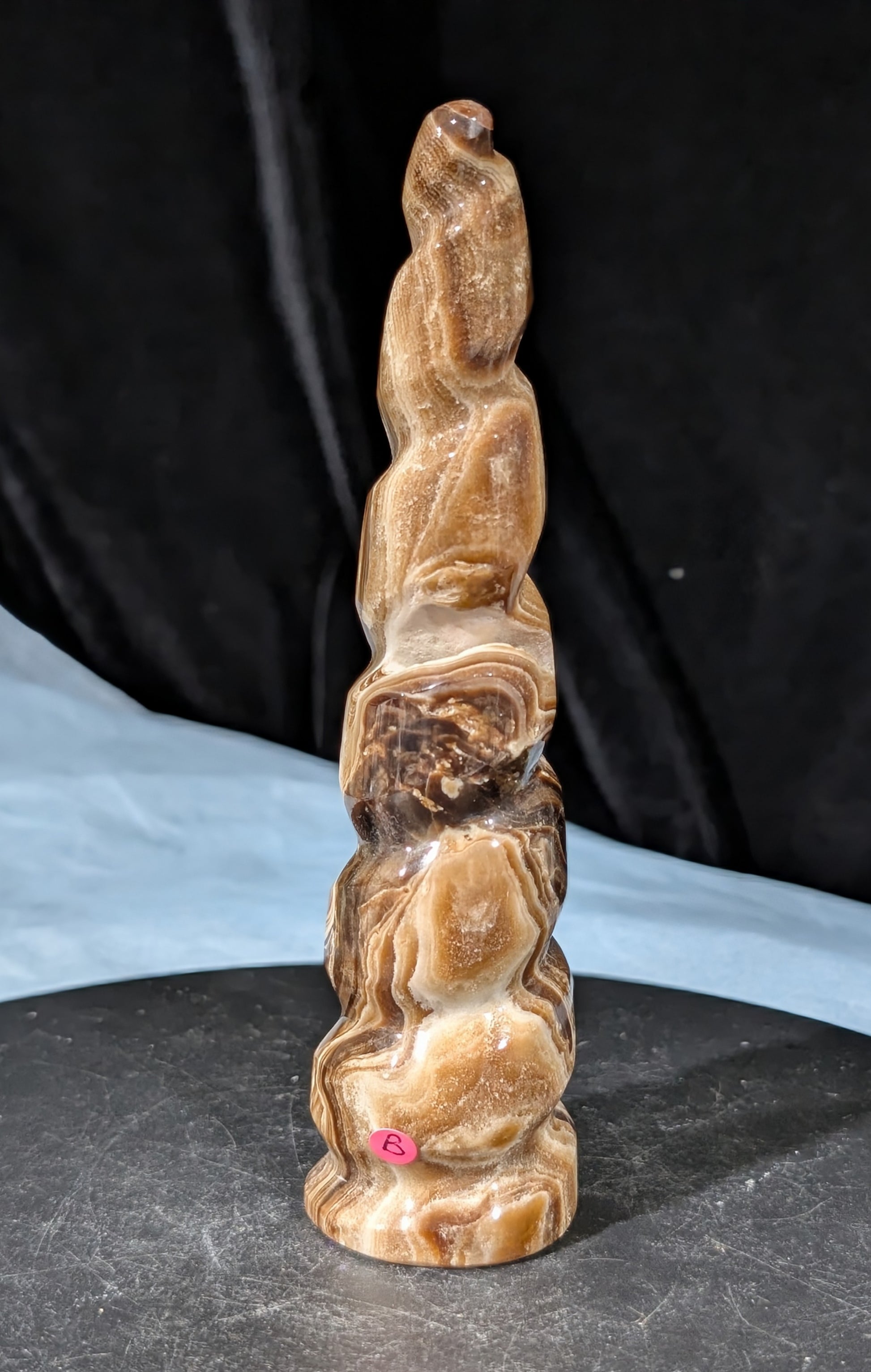 Chocolate Calcite Unicorn Horn