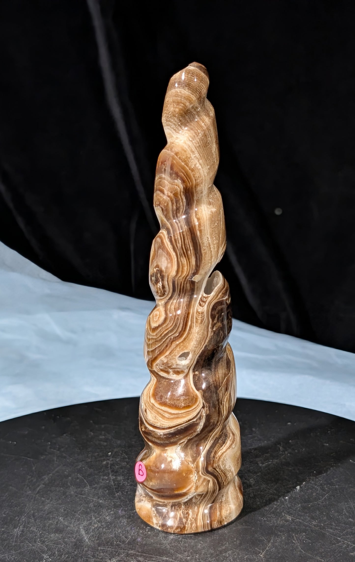 Chocolate Calcite Unicorn Horn