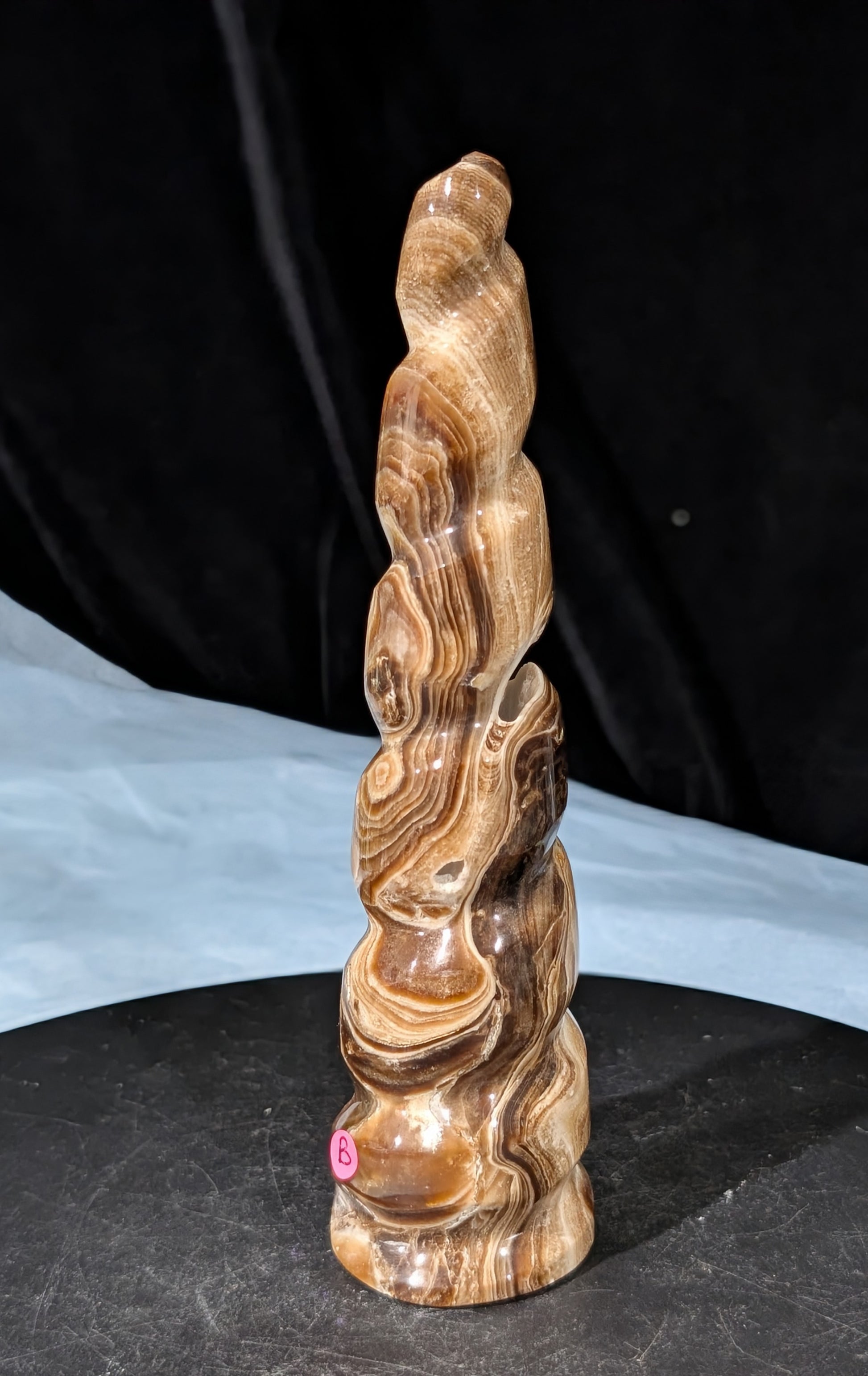 Chocolate Calcite Unicorn Horn