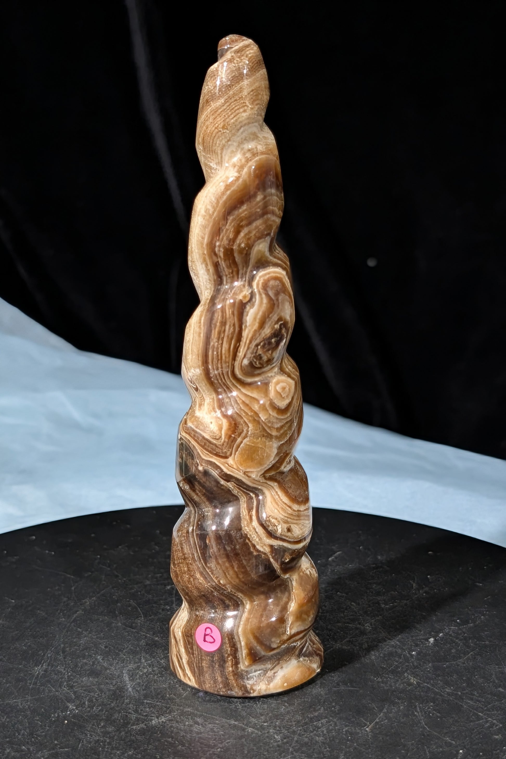 Chocolate Calcite Unicorn Horn