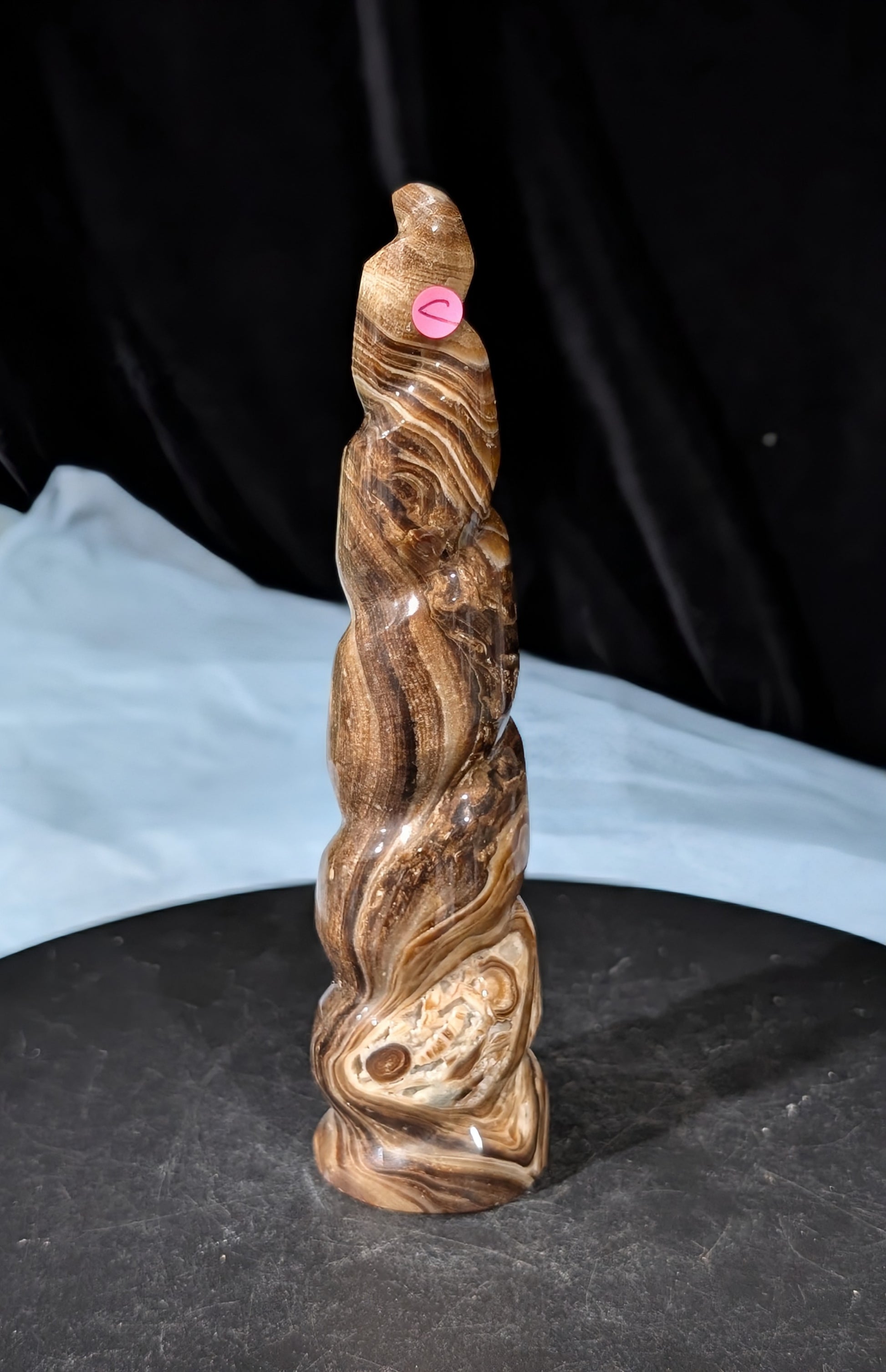 Chocolate Calcite Unicorn Horn