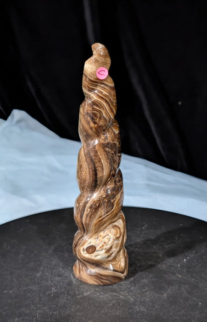 Chocolate Calcite Unicorn Horn