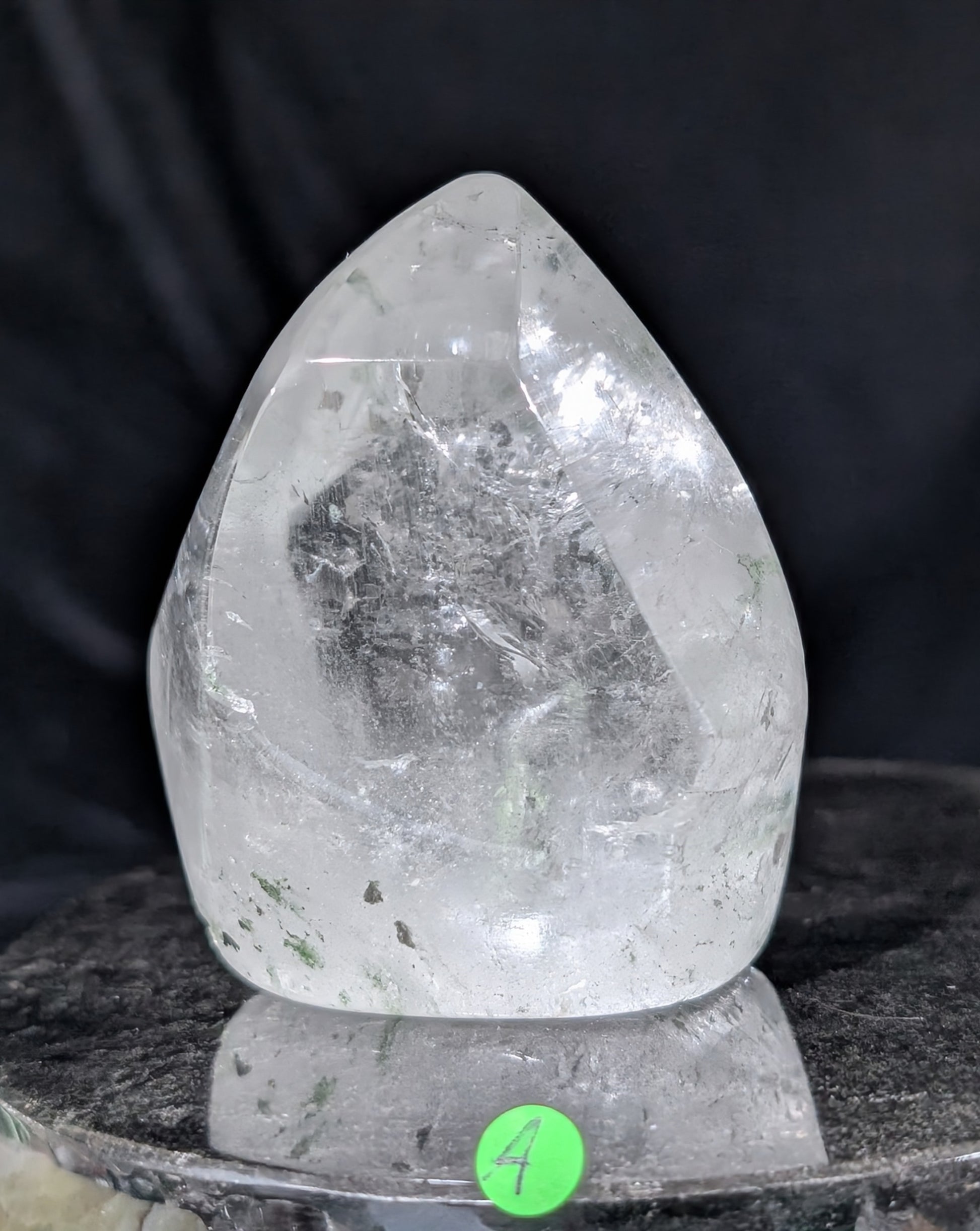 Clear Quartz Freeform with Chlorite Inclusions