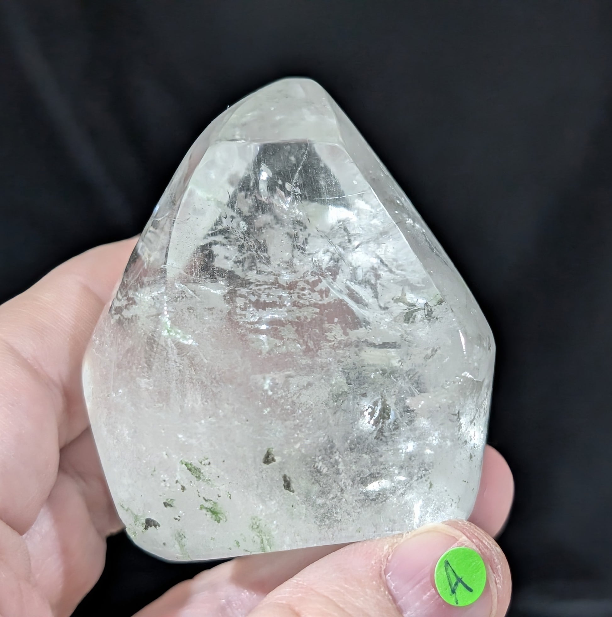 Clear Quartz Freeform with Chlorite Inclusions