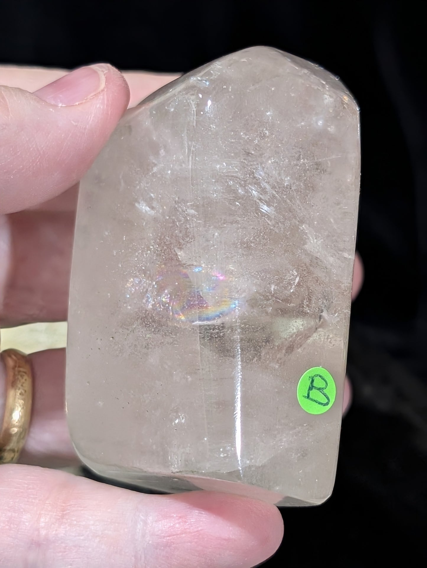 Clear Quartz Freeform with Chlorite Inclusions