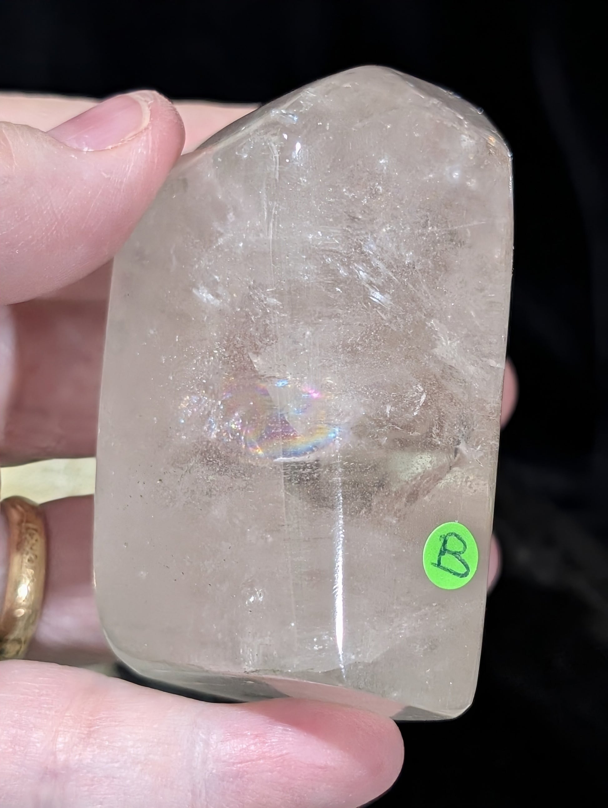 Clear Quartz Freeform with Chlorite Inclusions