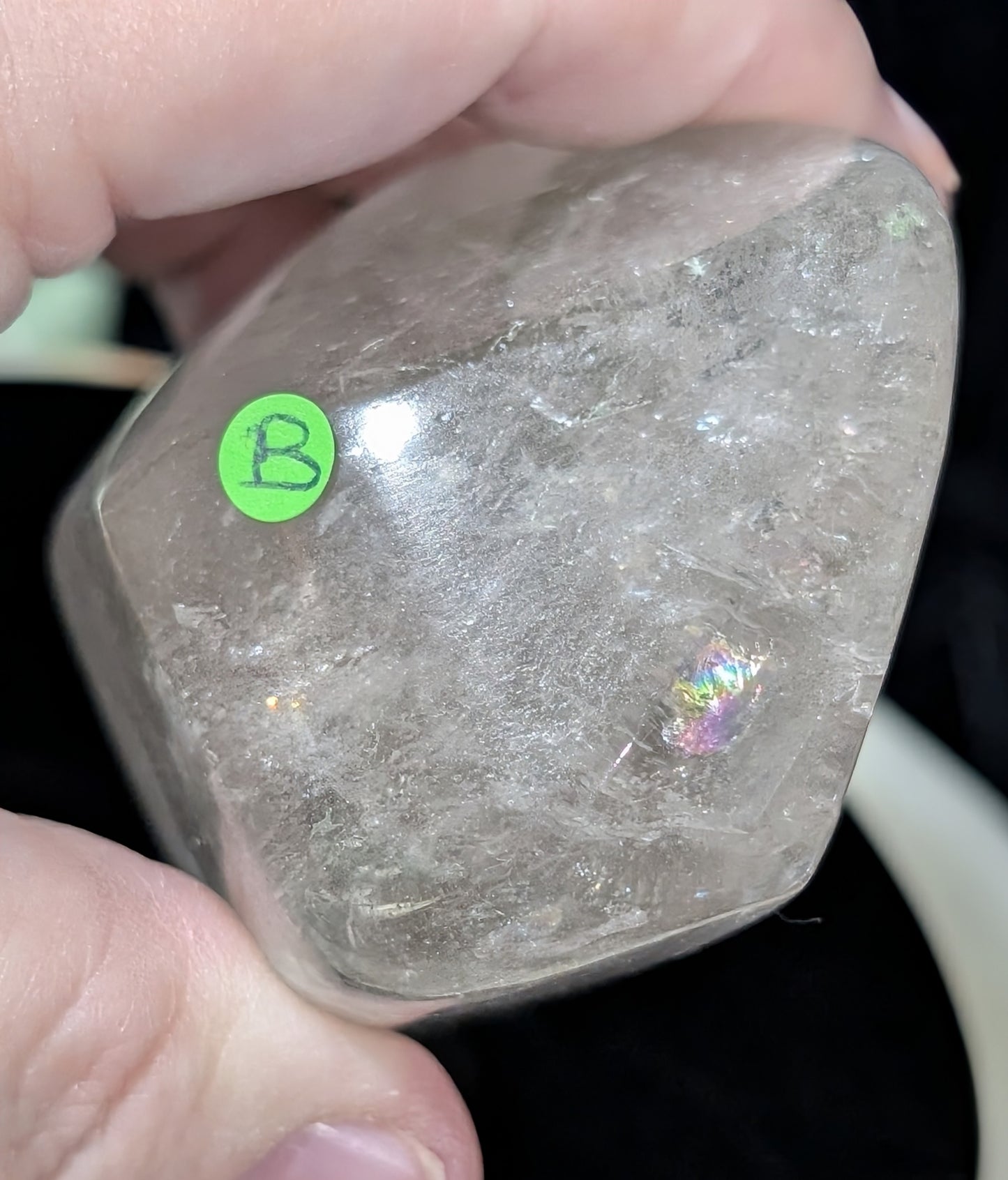 Clear Quartz Freeform with Chlorite Inclusions
