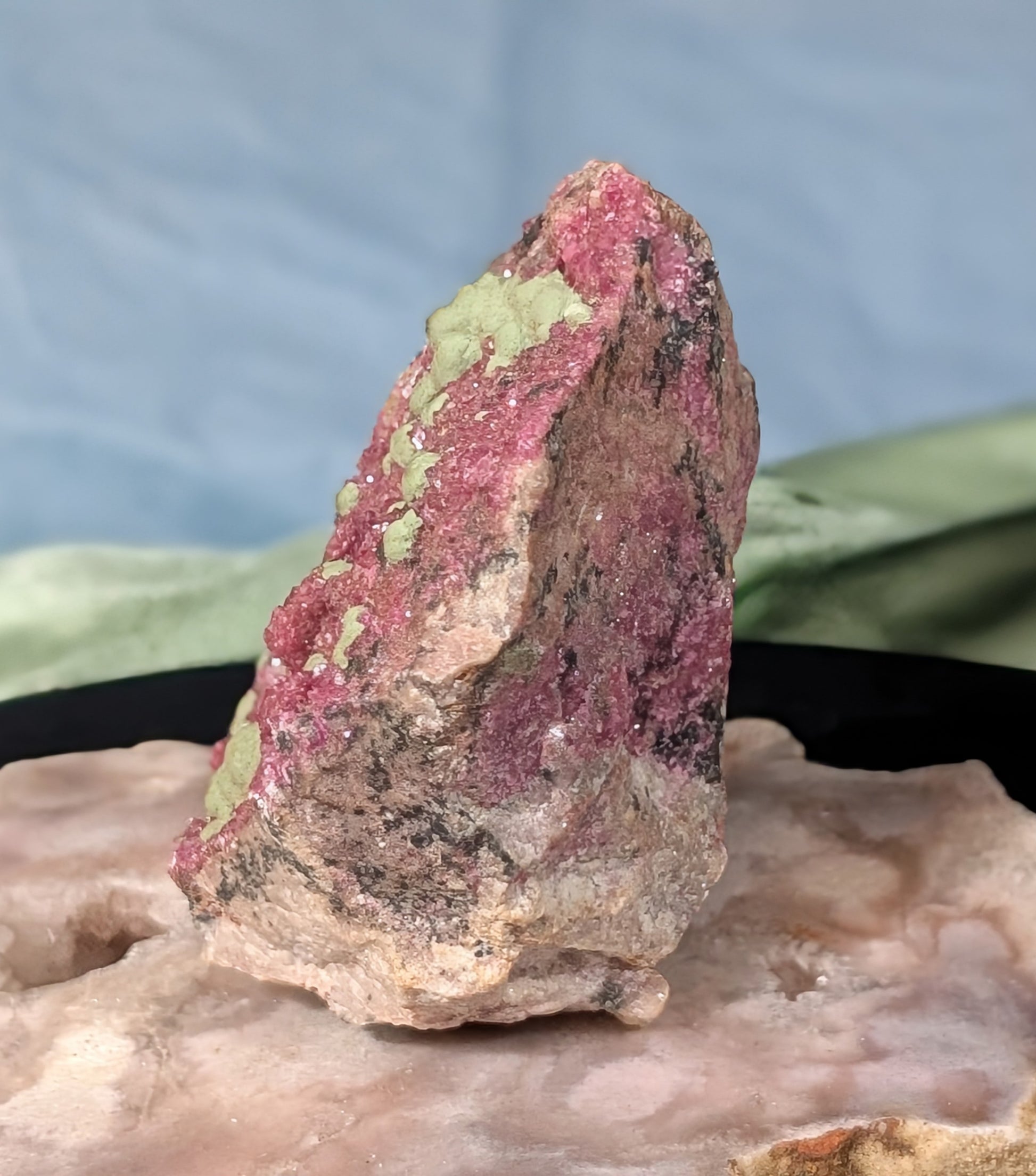 Cobalto Calcite in Matrix Specimen