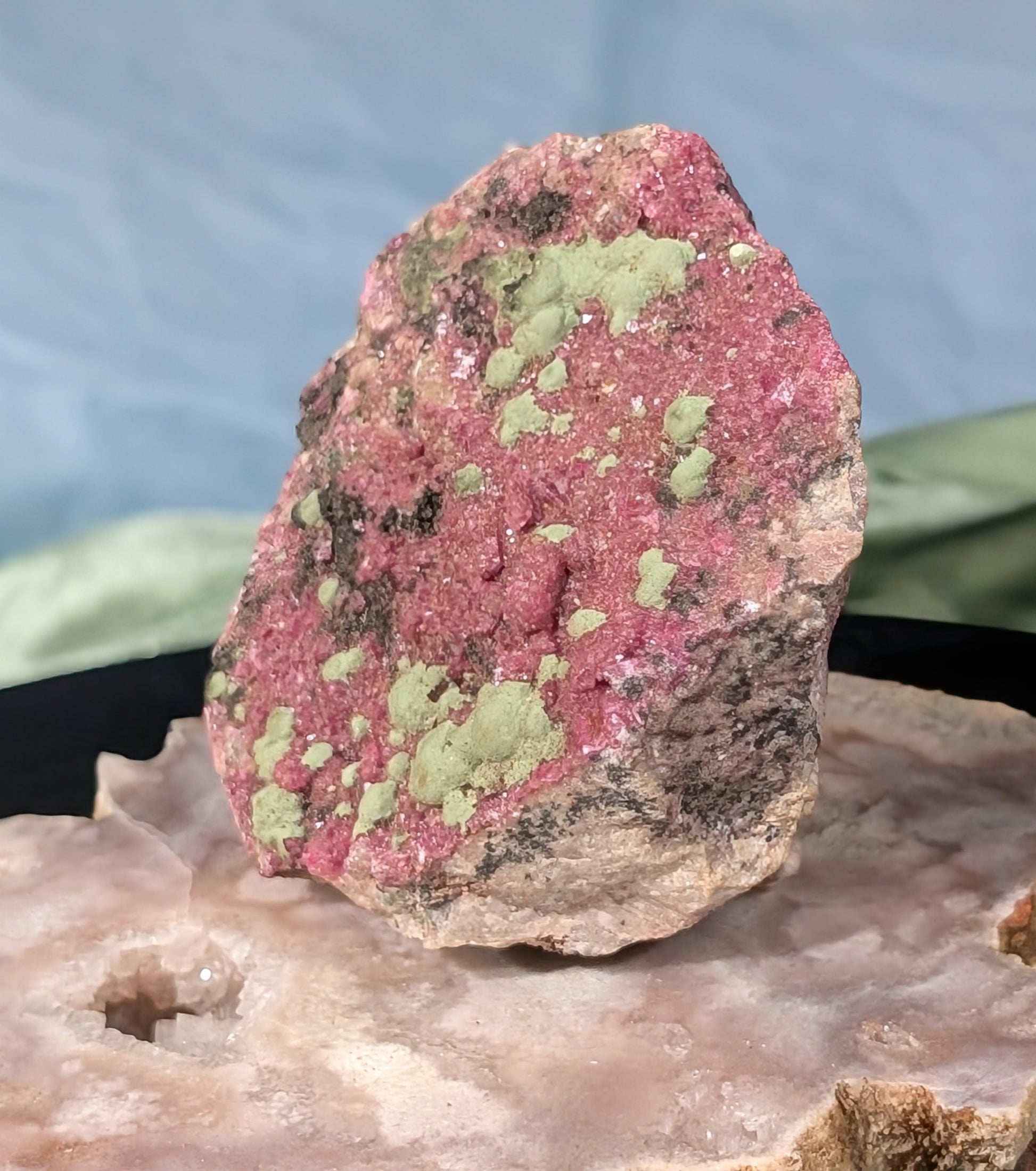 Sparkling Cobalto Calcite Specimen