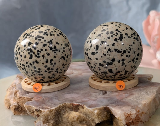 Dalmatian Jasper Spheres