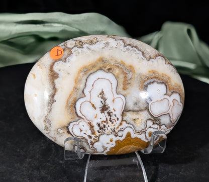 Dendritic Calcite Palm Stone 1D1