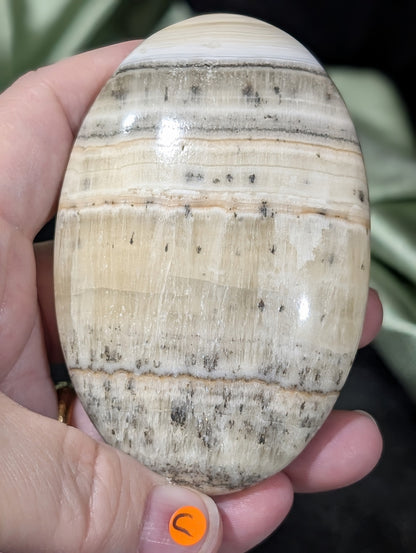 Dendritic Honey Calcite Palm