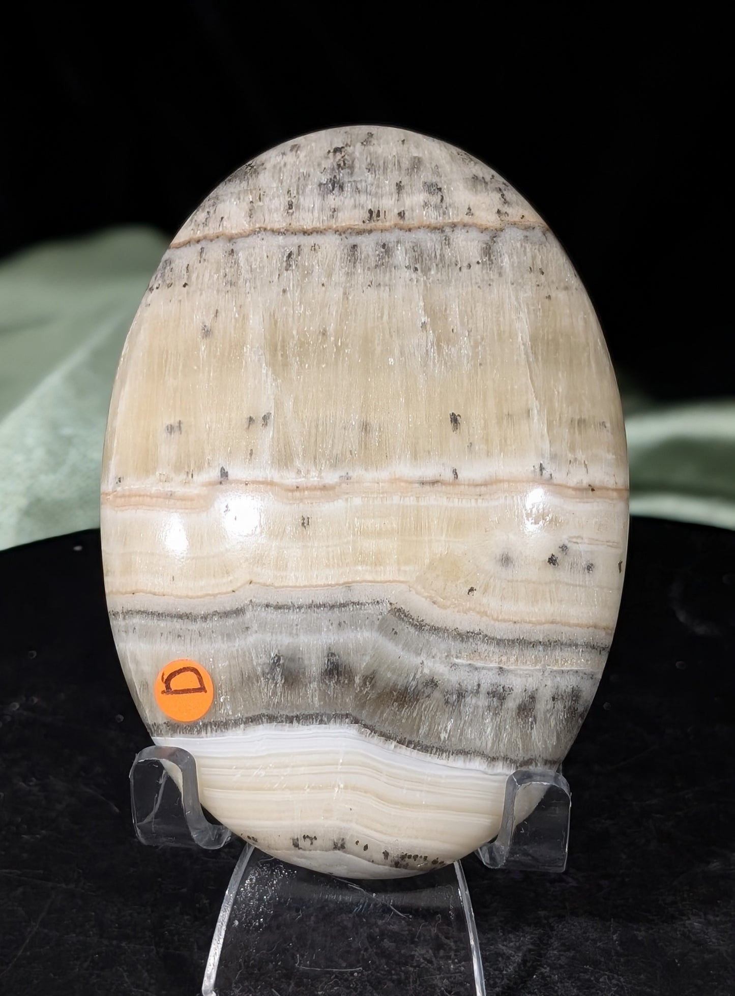 Dendritic Honey Calcite Palm