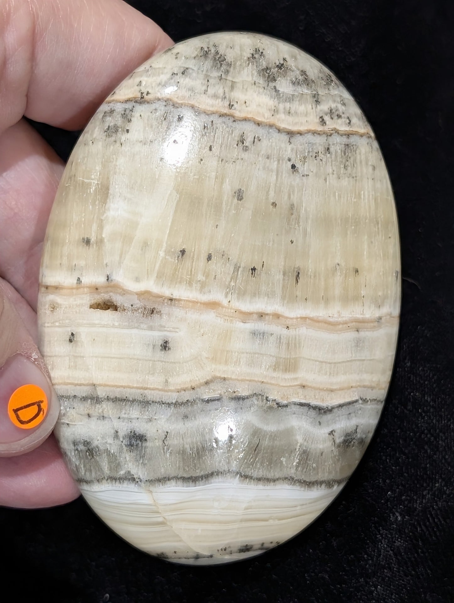 Dendritic Honey Calcite Palm