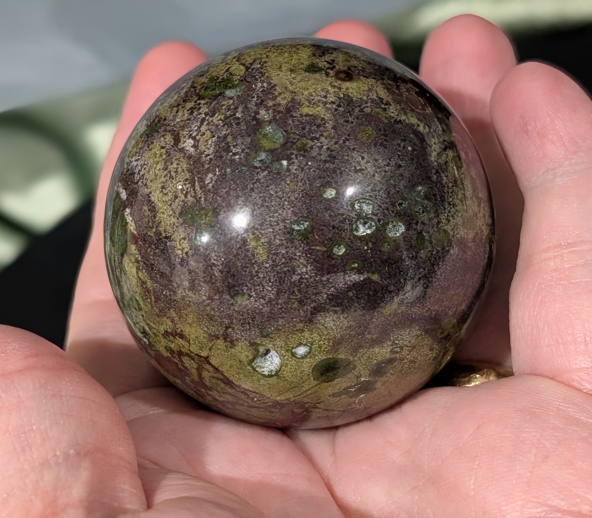 Dragon Bloodstone Sphere