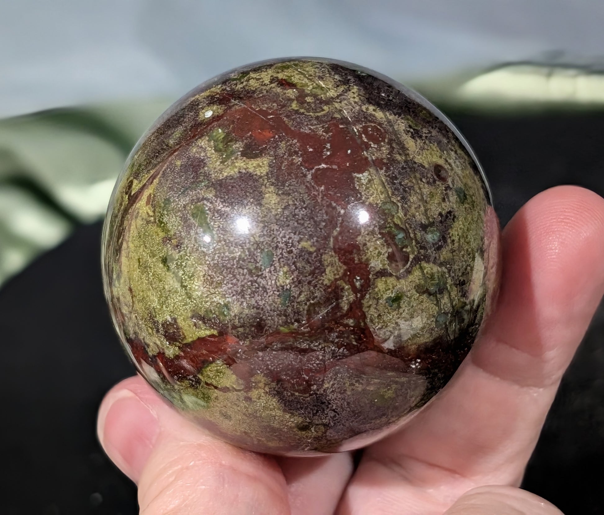 Dragon Bloodstone Sphere