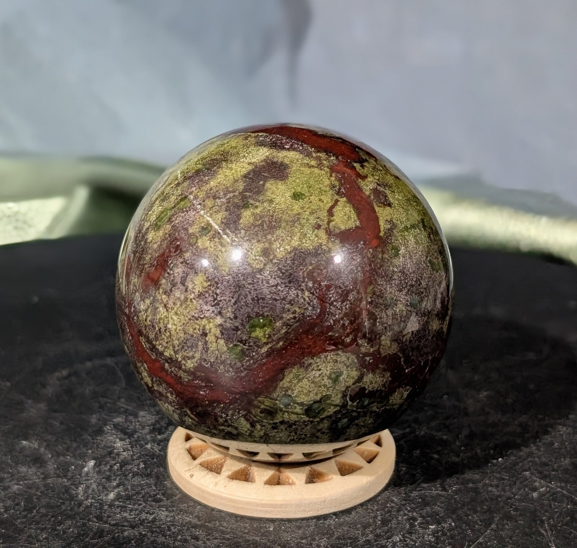 Dragon Bloodstone Sphere
